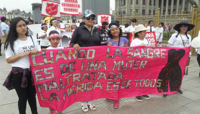 (Foto Referencial. Marcha 'Ni Una Menos', noviembre 2017. Fuente: El Comercio)