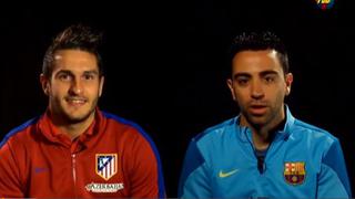 Xavi y Koke analizan en video el Barcelona–Atlético de Madrid