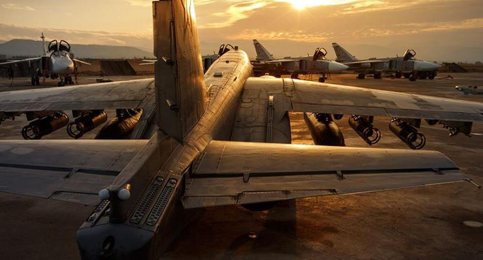 Aviones rusos. (Foto: Ministerio de Defensa de Rusia / Facebook)