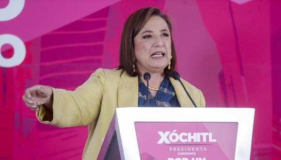 La candidata presidencial de la coalición opositora Fuerza y Corazón por México, Xóchitl Gálvez. EFE/ Isaac Esquivel