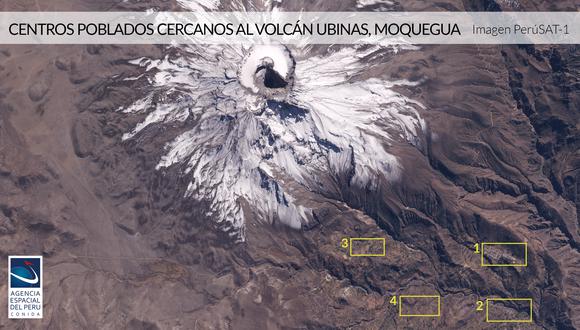 Así se ve el volcán Ubinas en plena actividad desde el satélite PerúSAT-1 | FOTOS