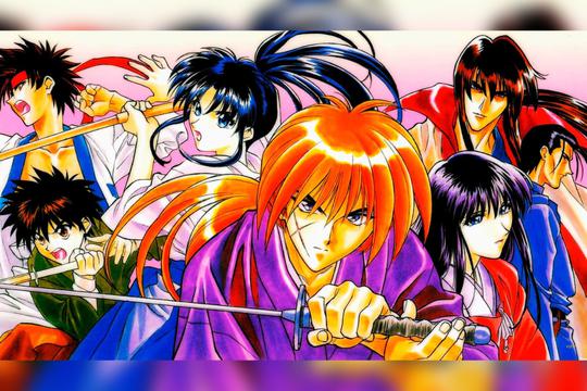 Una segunda adaptación de la serie de televisión de anime de Liden Films se estrenará en 2023. Aquí otra ilustración de los personajes de Rurouni Kenshin: Kamiya Kaoru, Sagara Sanosuke, Myōjin Yahiko, Himura Kenshin, Takani Megumi, Hajime Saitō y Seijuro Hiko. | Crédito: Nobuhiro Watsuki