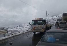 Carretera Central: tránsito se restablece luego de nevada en Ticlio