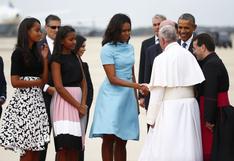 YouTube: papa Francisco saluda a familia de Barack Obama en Washington | VIDEO