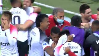 Melgar y su celebración tras clasificar a la semifinales de la Copa Sudamericana
