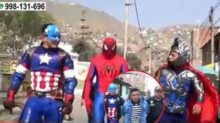 SJL: policías vestidos de “Avengers” desarticulan clan familiar que vendía droga frente a colegio 