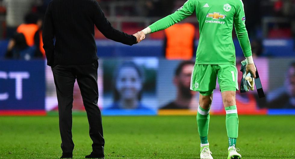 David de Gea opinó sobre el desempeño de José Mourinho en el Manchester United. | Foto: Getty Images