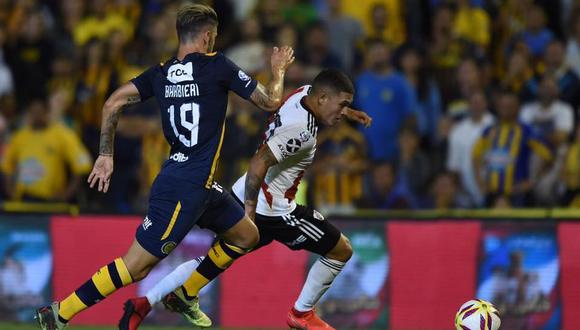 River Plate igualó en cancha de Rosario Central con otro golazo de 'Juanfer' Quintero. (Foto: AFP)