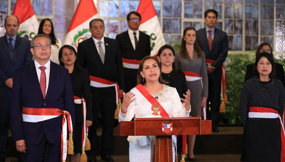 Dina Boluarte sostendrá reunión con ministros antes de su presentación ante el Congreso este lunes 12 de diciembre | Foto: Presidencia Perú