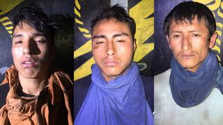 Ayacucho: intervienen a tres presuntos narcoterroristas en distrito de Canayre