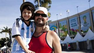 El padre es brasileño y su hijo alentará a Argentina en Mundial