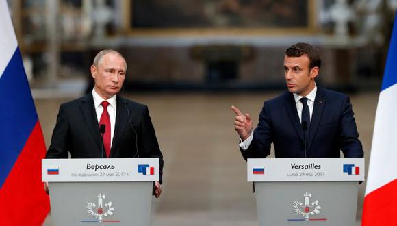 El presidente ruso llegó a Francia para un encuentro con el mandatario francés Emmanuel Macron. (Foto:Reuters)