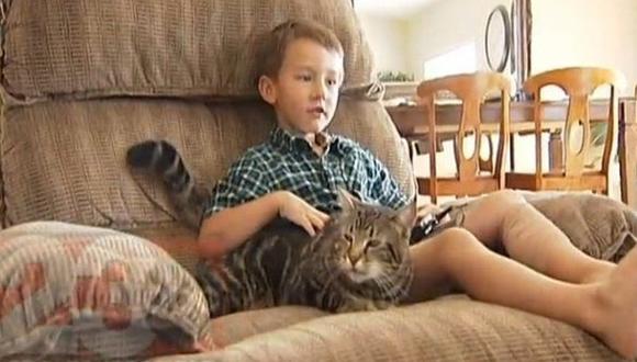 Así se recupera el niño que fue salvado por su gato en EE.UU.