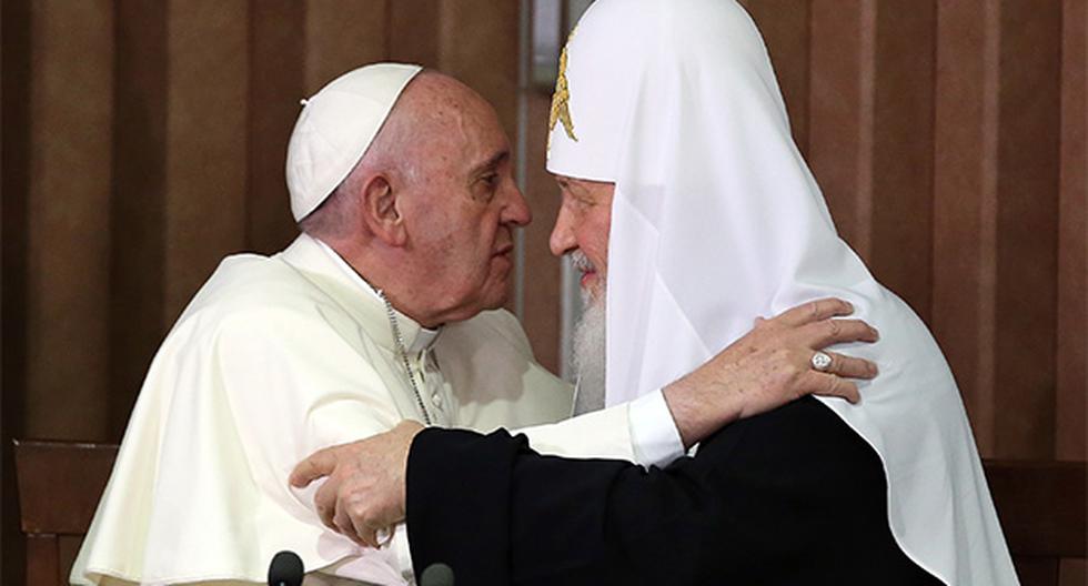 El Papa Francisco sostuvo histórica reunión con el patriarca ortodoxo Kiril en Cuba. (Foto: EFE)