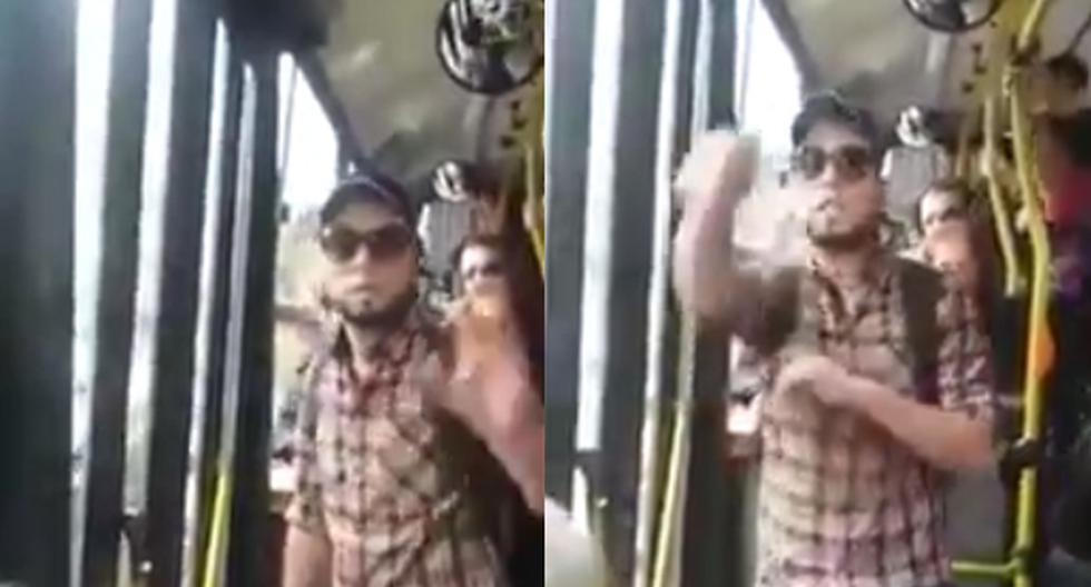 Este video de YouTube ha generado indignación en toda Argentina puesto que este muchacho, al cual le gritaban acosador, echó gas pimienta sin importarle las personas que estaban ahí. (Foto: captura)