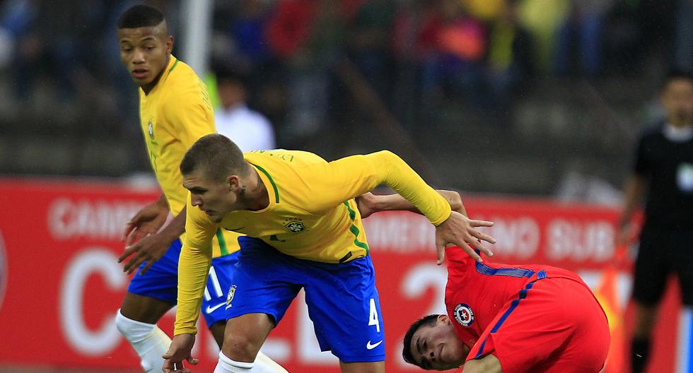 Brasil vs Chile se enfrentaron en Riobamba por el Grupo A del Sudamericano Sub 20. (Foto: EFE)