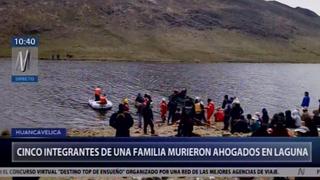 Huancavelica: familia muere luego que su bote naufragara en laguna [Video]