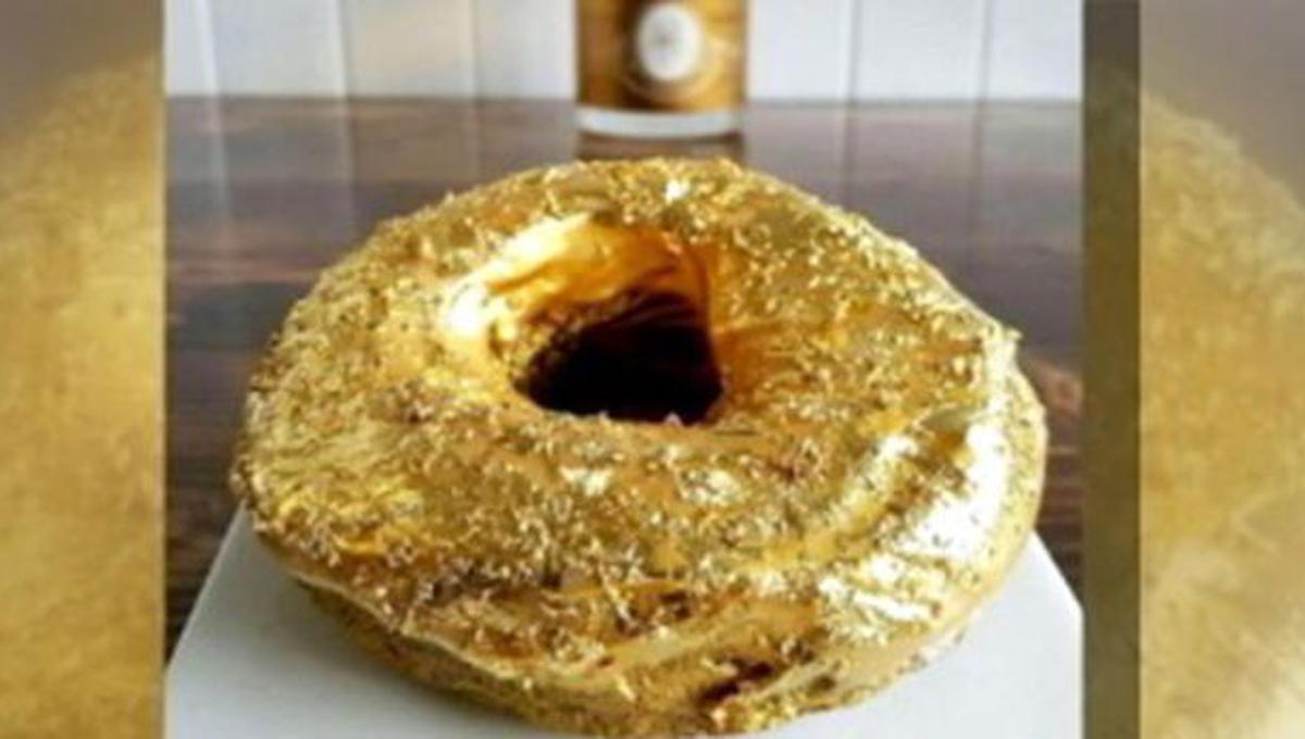 Instagram: rosquilla cubierta de oro y champán se vuelve viral