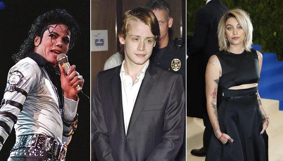 Michael Jackson, Macaulay Culkin y Paris Jackson. (Fotos: Agencias)