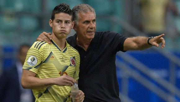 James Rodríguez fue convocado por la selección colombiana para las Eliminatorias. (Foto: AFP)