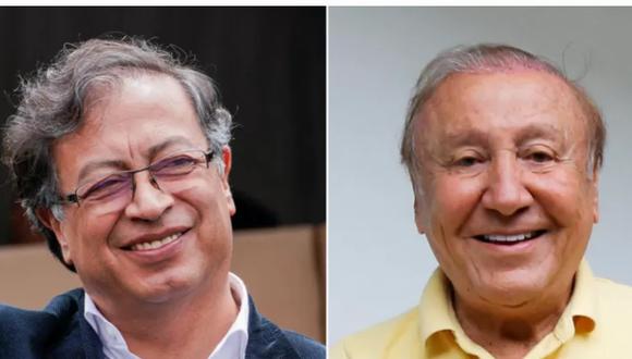 Gustavo Petro (izq) y Rodolfo Hernández disputarán la segunda vuelta presidencial en Colombia el 19 de junio. (Reuters).