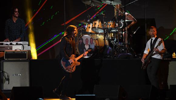 Foo Fighters obtuvo tres Grammy una semana después de la muerte de Taylor Hawkins. (Foto: Mark RALSTON / AFP)
