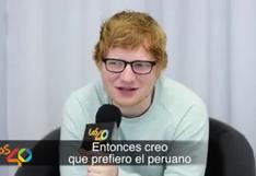 Ed Sheeran a prensa chilena: "prefiero el pisco peruano" 