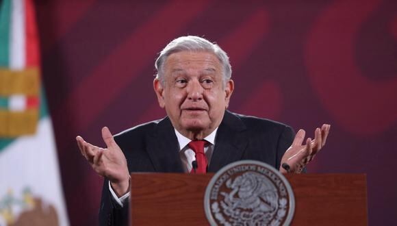 El presidente de México, Andrés Manuel López Obrador, habla durante su conferencia de prensa matutina en Palacio Nacional, en Ciudad de México, México, el 6 de septiembre de 2023. (Foto de Sáshenka Gutiérrez / EFE)