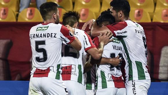Palestino venció a Independiente Medellín por penales y clasificó a la tercera ronda de la Copa Libertadores. | Foto: AFP