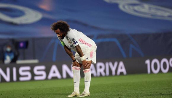 Marcelo se lesionó y se perdería el partido de Champions League contra Atalanta. (Foto: EFE)