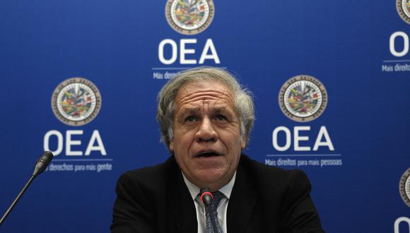 Luis Almagro condenó, además, los “actos de violencia” contra la oposición venezolana. El jefe de la OEA ha expresado en numerosas ocasiones su apoyo inquebrantable a Juan Guaidó, aunque hoy no lo mencionó en su declaración. (AFP)