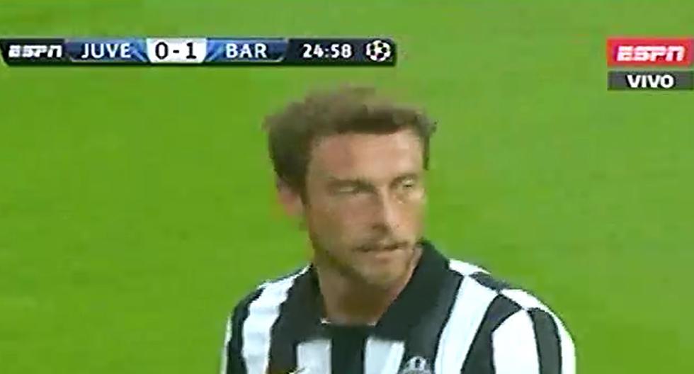 Claudio Marchisio casi anota el empate de la Juventus. (Foto: Captura)