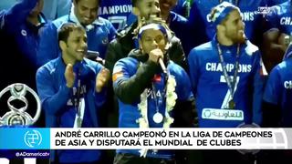 Grandioso recibimiento a André Carrillo en las celebraciones por la Liga de Campeones de Asia 