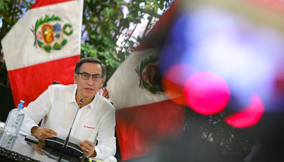 Vizcarra dio una nueva conferencia de prensa. (Foto: Presidencia)