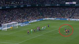 Barcelona vs. Betis: mira el golazo de tiro libre de Lionel Messi para el 1-0 en el Benito Villamarin| VIDEO
