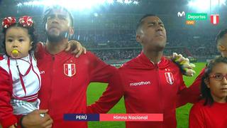 Paolo Guerrero y Renato Tapia los más enérgicos, así retumbó el estadio Nacional con el Himno de Perú | VIDEO