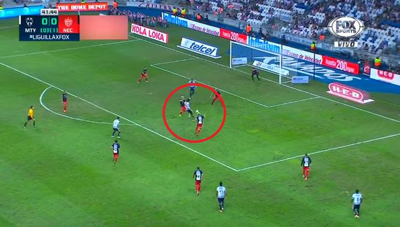 Monterrey vs. Necaxa: Control, giro y una espectacular volea para el 1-0 de Rodolfo Pizarro | Foto: Captura