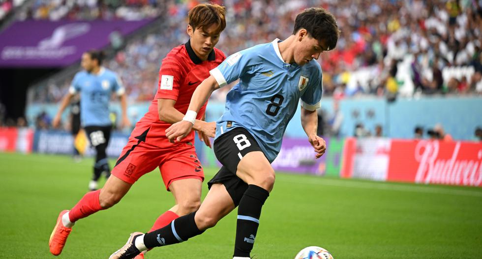 Uruguay igualó con Corea del Sur en su debut en Qatar 2022