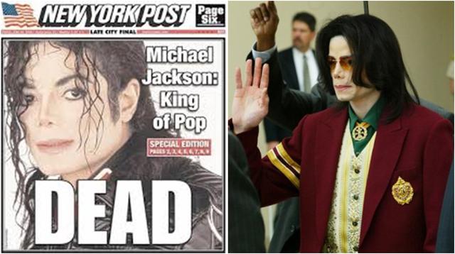 Así informaron la muerte de Michael Jackson. (Foto: Difusión / Archivo)