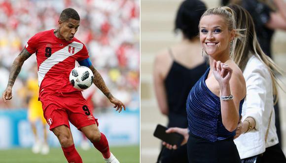 Reese Witherspoon estuvo atenta al partido de Perú vs. Australia. (Fotos: Agencias)