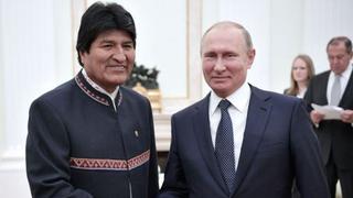 Vladimir Putin invita a Evo Morales a visitar Rusia en julio próximo