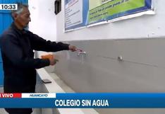 Huancayo: colegio utiliza agua de lluvia ante escasez del servicio en la institución | VIDEO 