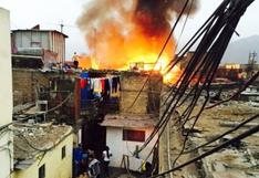 Incendio deja 4 familias damnificadas en el Rímac