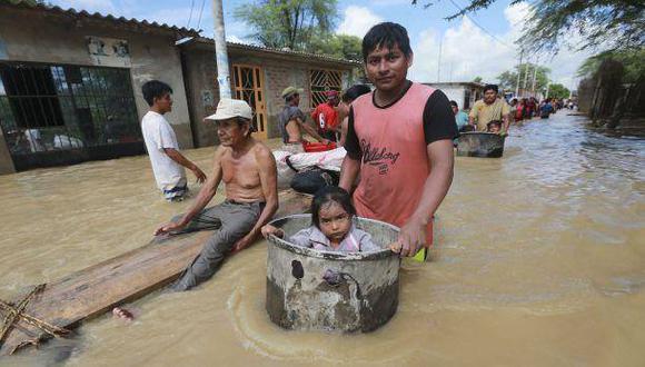 Una de las imágenes que se han registrado en la zona de Pedregal Grande, en el distrito de Catacaos (Piura). (Foto: Lino Chipana/El Comercio).