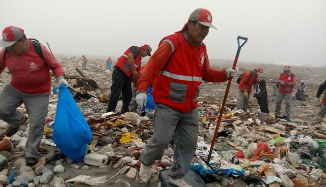 Esta actividad formó parte de la campaña “Limpieza Internacional de Costas y Riveras Perú 2018”, en la cual también participaron vecinos de la zona a fin de concientizarlos sobre esta labor. (Difusión)