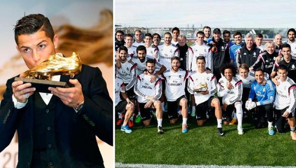 Cristiano Ronaldo compartió Bota de Oro con amigos del club