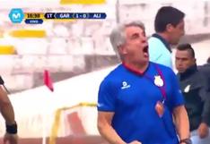 Marcelo Grioni estalló de euforia tras el primer gol de Garcilaso a Alianza Lima