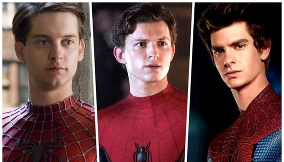 Los actores Tobey Maguire, Tom Holland y Andrew Garfield han interpretado tres generaciones de Spider-Man. (Foto: Columbia Pictures/Sony Pictures/Marvel Studios)