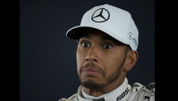 Lewis Hamilton aceptó sin problemas ser parte del extraño reto. (Foto: Difusión)