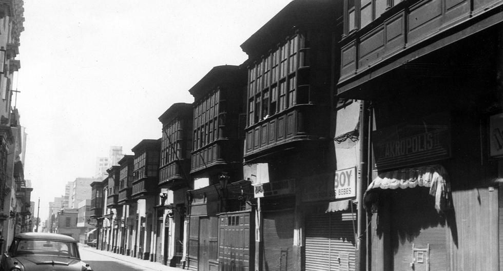Así lucía el jirón Huancavelica en la década de 1950. Foto: GEC Archivo Histórico